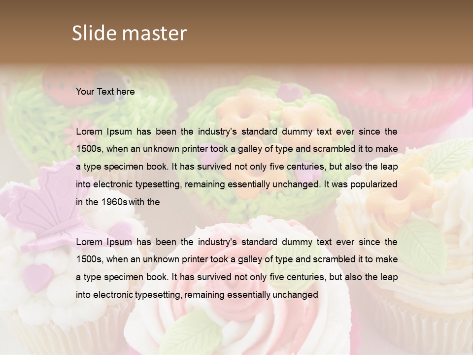 Decorative Ladybug Topping PowerPoint Template