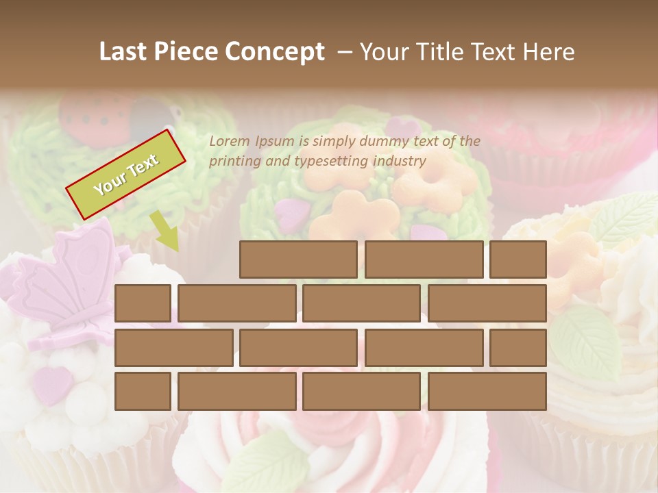 Decorative Ladybug Topping PowerPoint Template