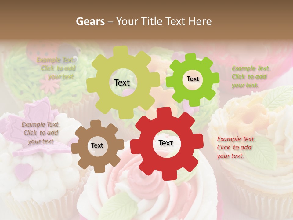 Decorative Ladybug Topping PowerPoint Template