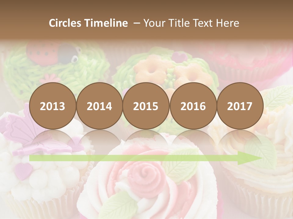 Decorative Ladybug Topping PowerPoint Template