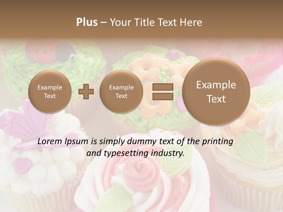 Decorative Ladybug Topping PowerPoint Template