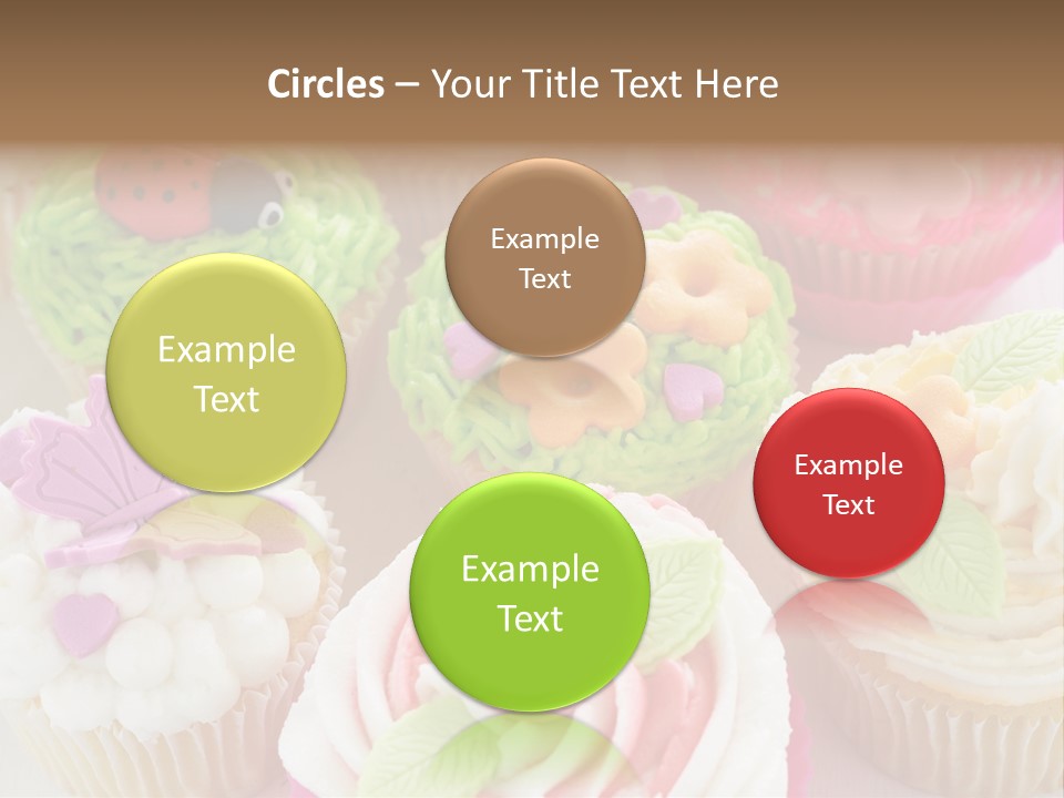 Decorative Ladybug Topping PowerPoint Template