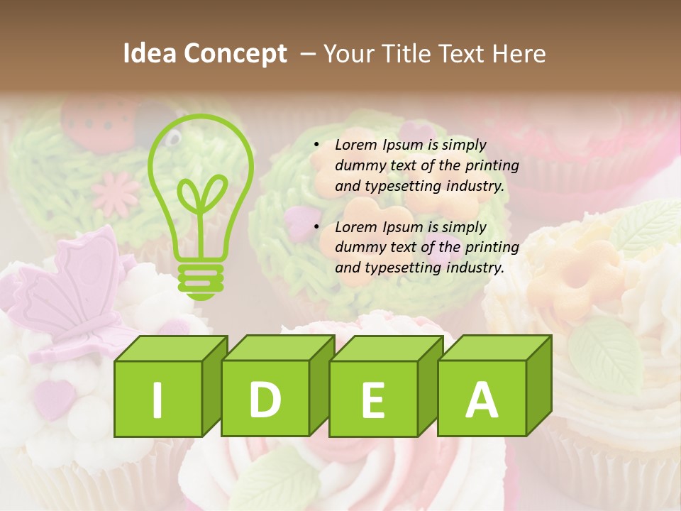 Decorative Ladybug Topping PowerPoint Template