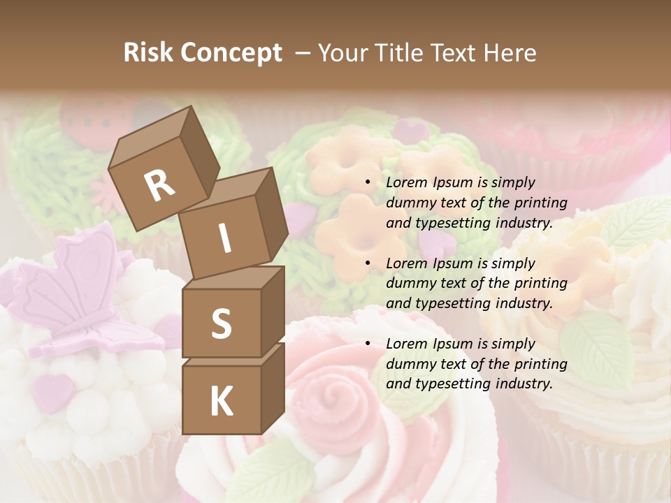 Decorative Ladybug Topping PowerPoint Template