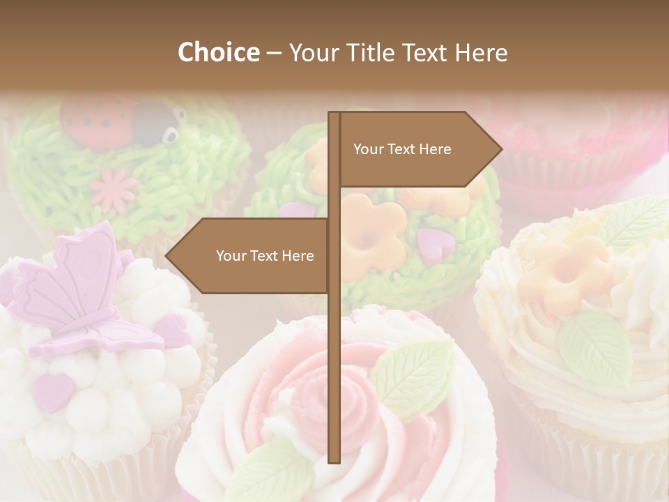 Decorative Ladybug Topping PowerPoint Template