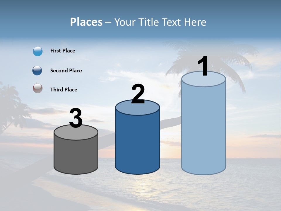 Coastline Destinations Sunrise PowerPoint Template