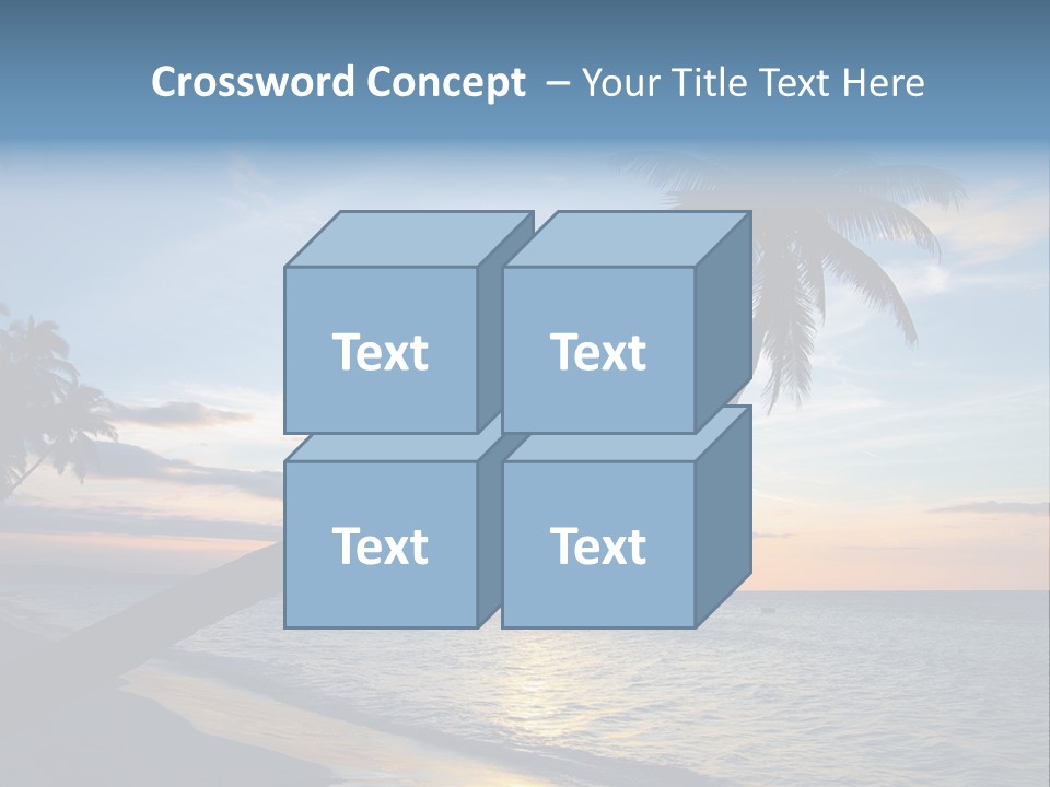 Coastline Destinations Sunrise PowerPoint Template