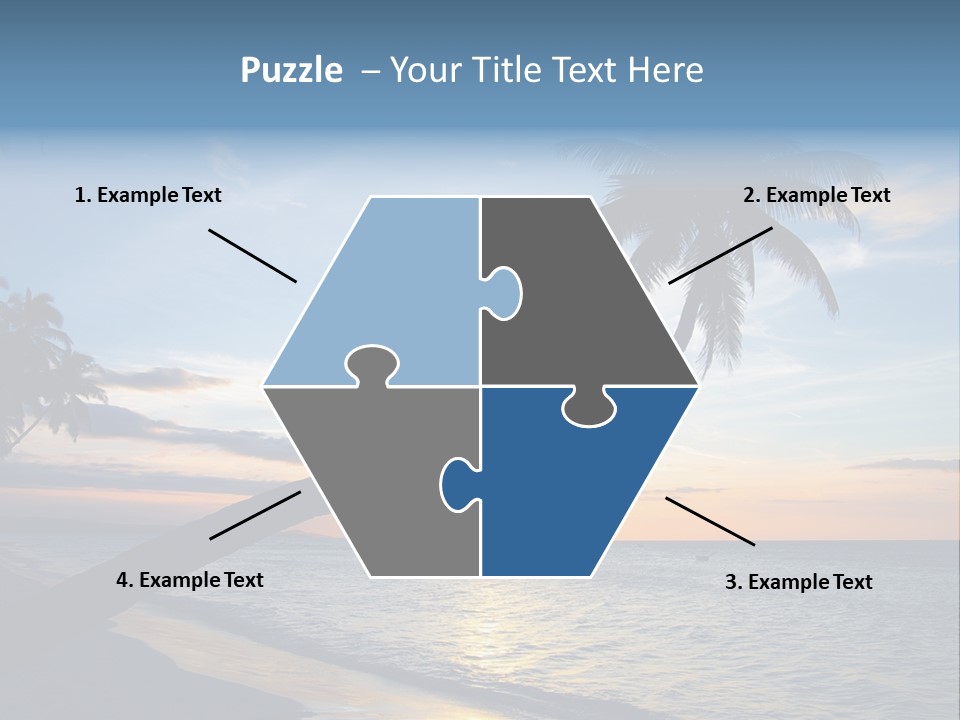 Coastline Destinations Sunrise PowerPoint Template