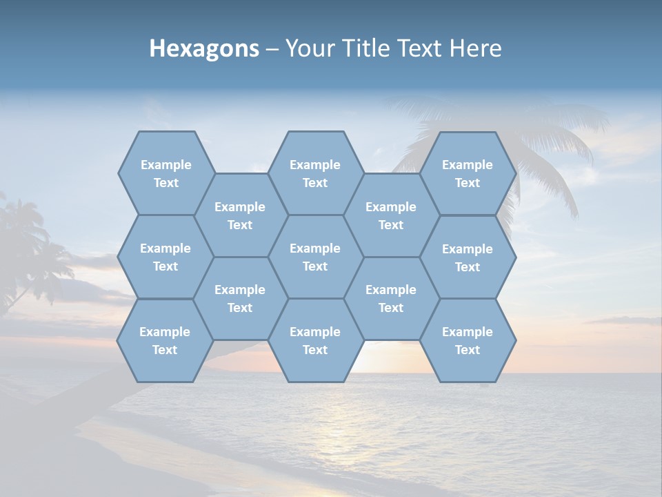 Coastline Destinations Sunrise PowerPoint Template