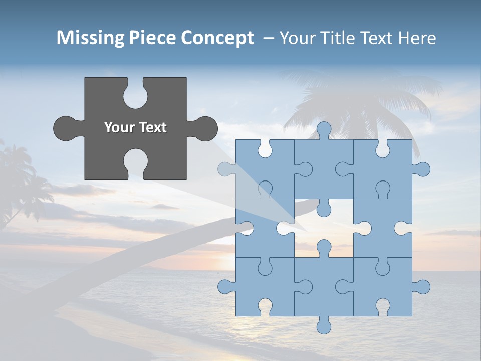 Coastline Destinations Sunrise PowerPoint Template