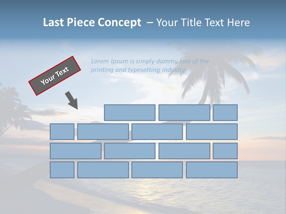 Coastline Destinations Sunrise PowerPoint Template