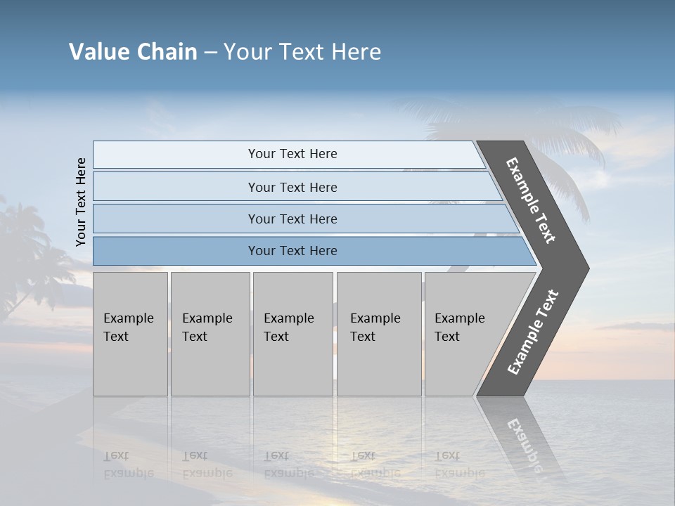 Coastline Destinations Sunrise PowerPoint Template