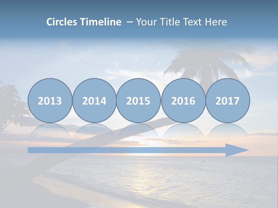 Coastline Destinations Sunrise PowerPoint Template