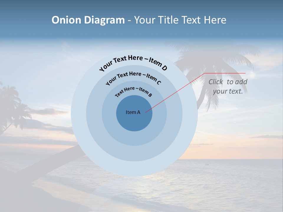 Coastline Destinations Sunrise PowerPoint Template
