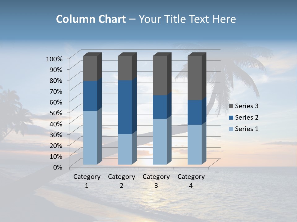 Coastline Destinations Sunrise PowerPoint Template