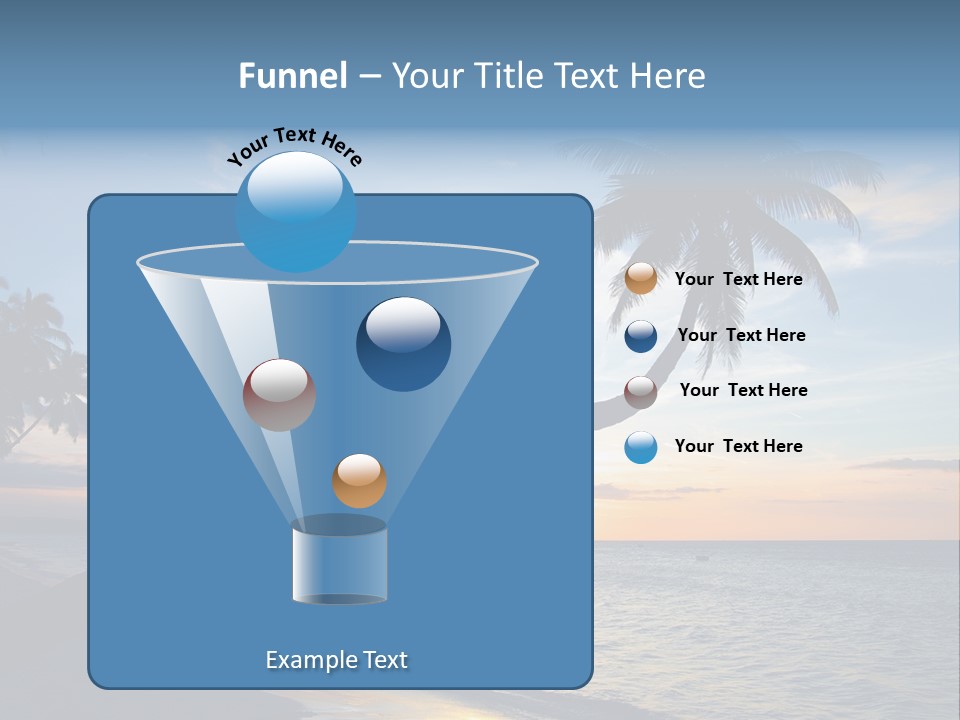Coastline Destinations Sunrise PowerPoint Template
