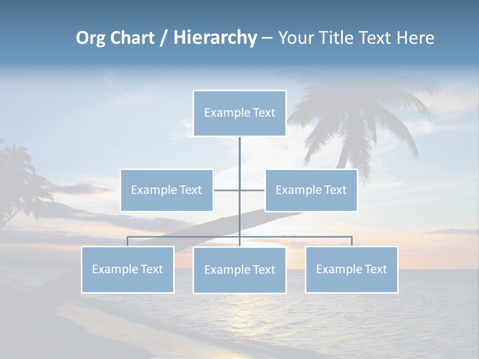 Coastline Destinations Sunrise PowerPoint Template
