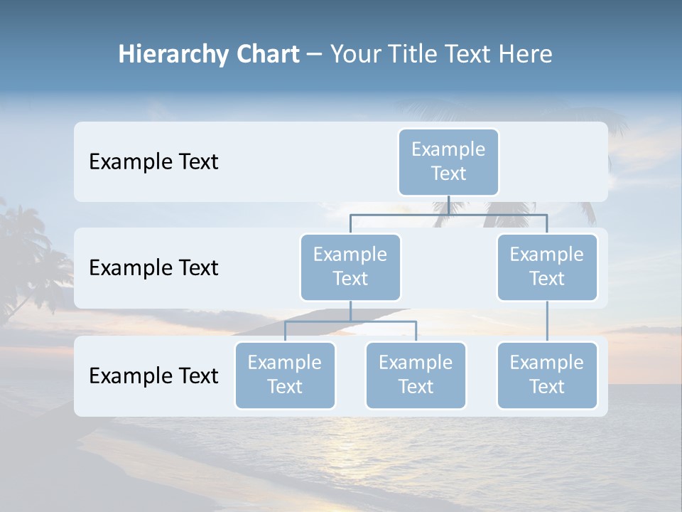 Coastline Destinations Sunrise PowerPoint Template