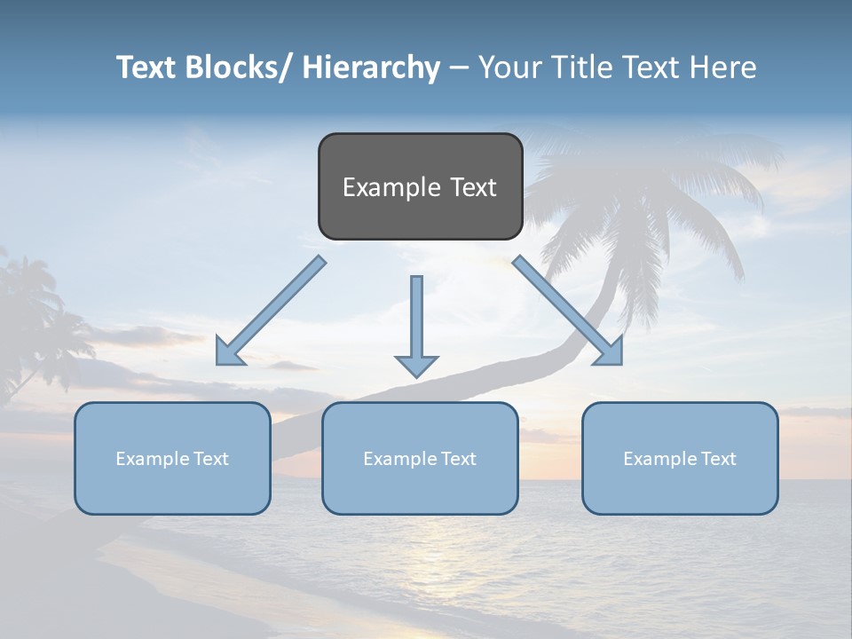 Coastline Destinations Sunrise PowerPoint Template