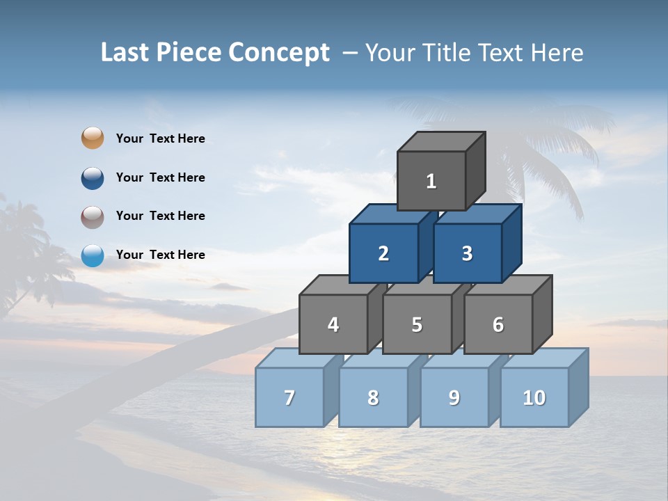 Coastline Destinations Sunrise PowerPoint Template