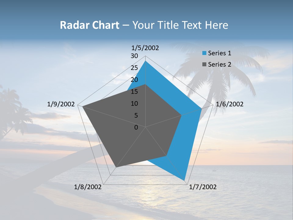 Coastline Destinations Sunrise PowerPoint Template
