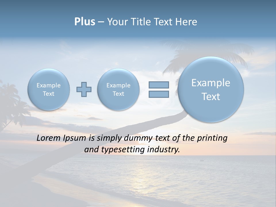 Coastline Destinations Sunrise PowerPoint Template