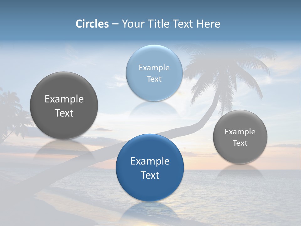 Coastline Destinations Sunrise PowerPoint Template