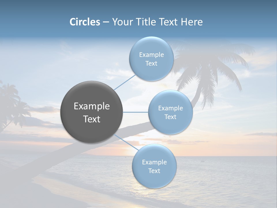 Coastline Destinations Sunrise PowerPoint Template