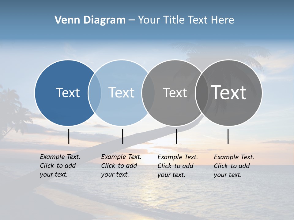 Coastline Destinations Sunrise PowerPoint Template