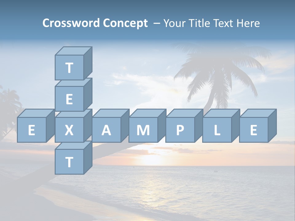 Coastline Destinations Sunrise PowerPoint Template