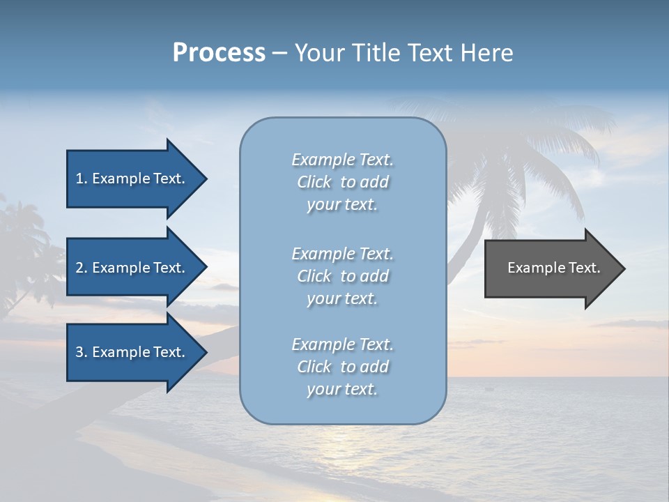 Coastline Destinations Sunrise PowerPoint Template