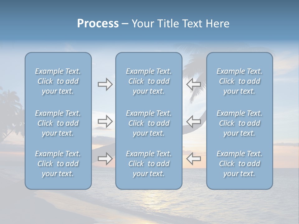 Coastline Destinations Sunrise PowerPoint Template
