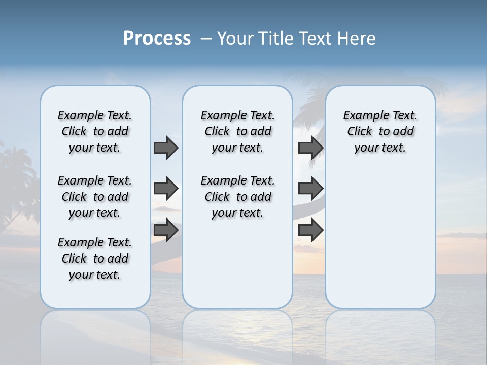 Coastline Destinations Sunrise PowerPoint Template