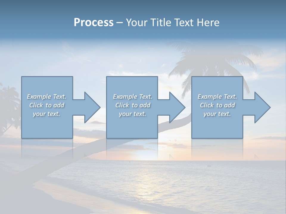Coastline Destinations Sunrise PowerPoint Template