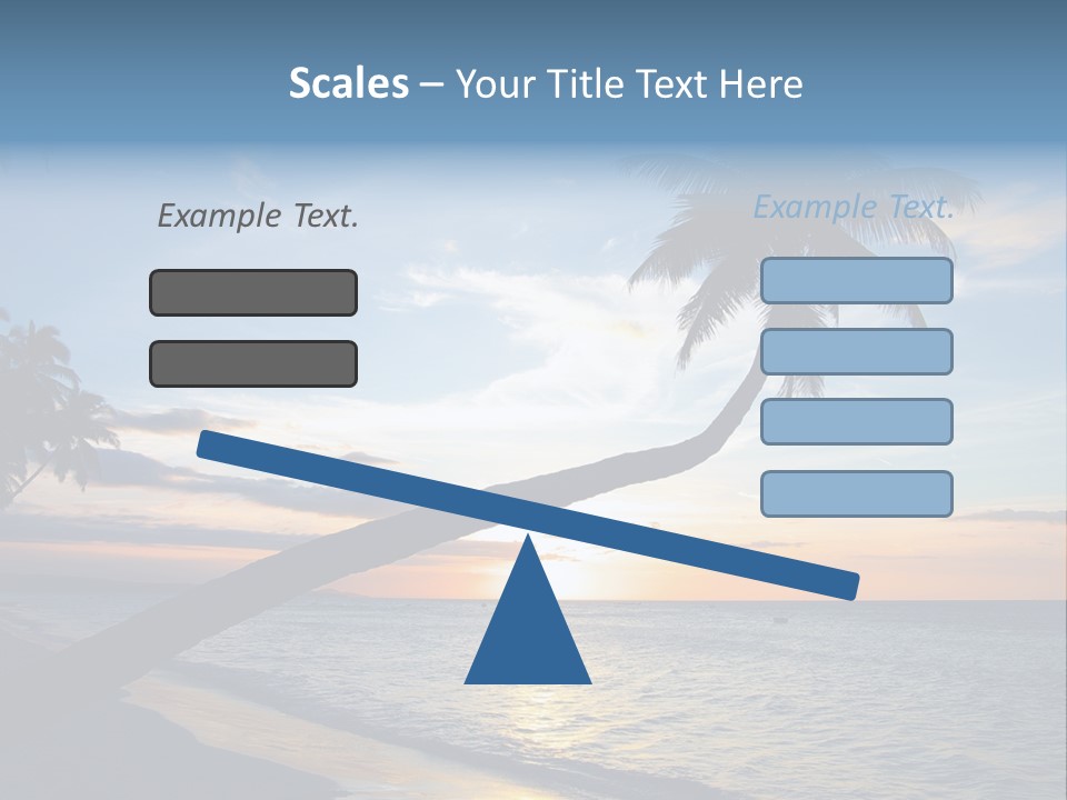 Coastline Destinations Sunrise PowerPoint Template