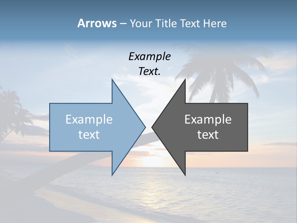 Coastline Destinations Sunrise PowerPoint Template
