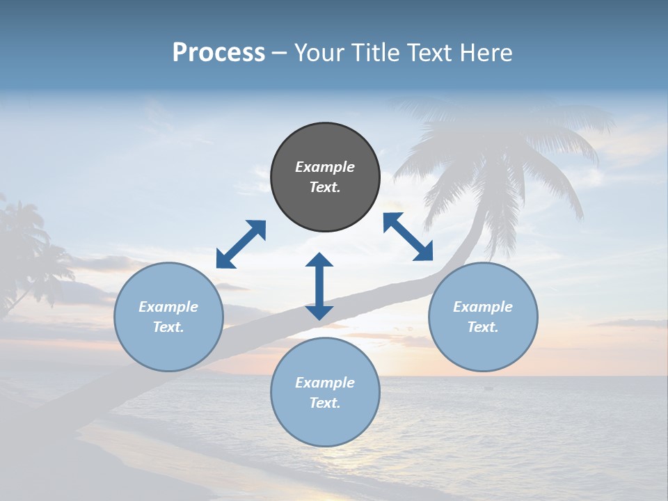 Coastline Destinations Sunrise PowerPoint Template