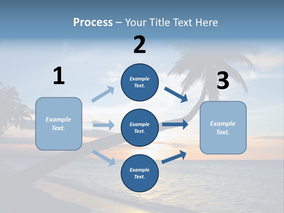 Coastline Destinations Sunrise PowerPoint Template