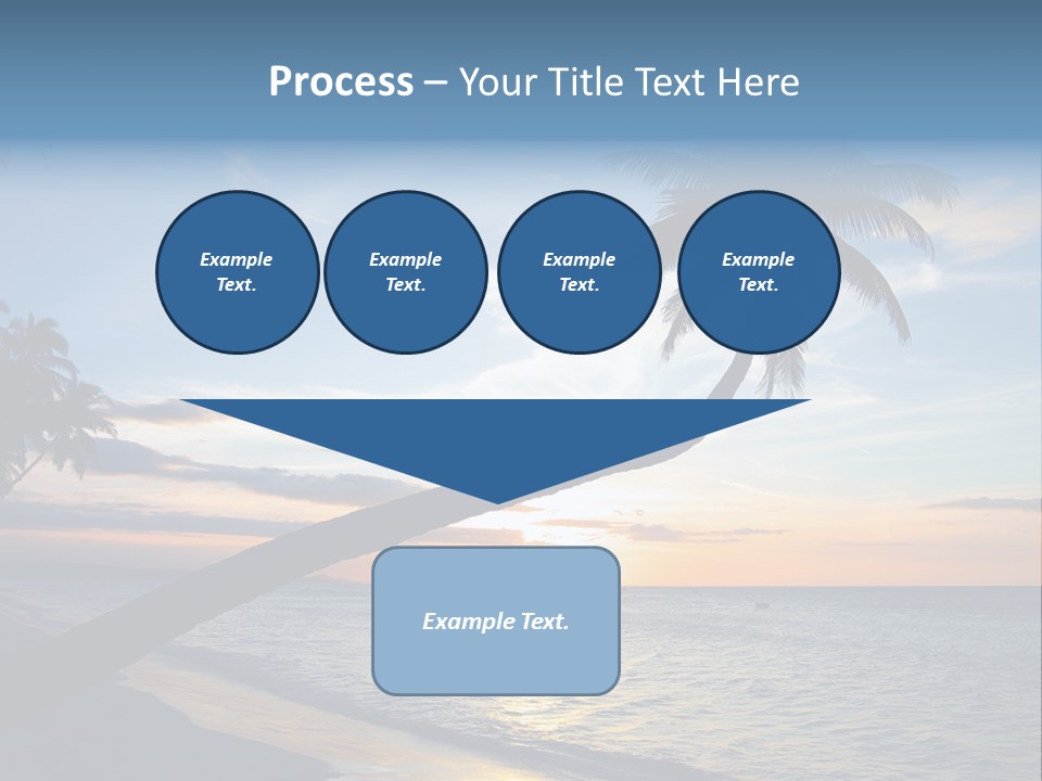 Coastline Destinations Sunrise PowerPoint Template