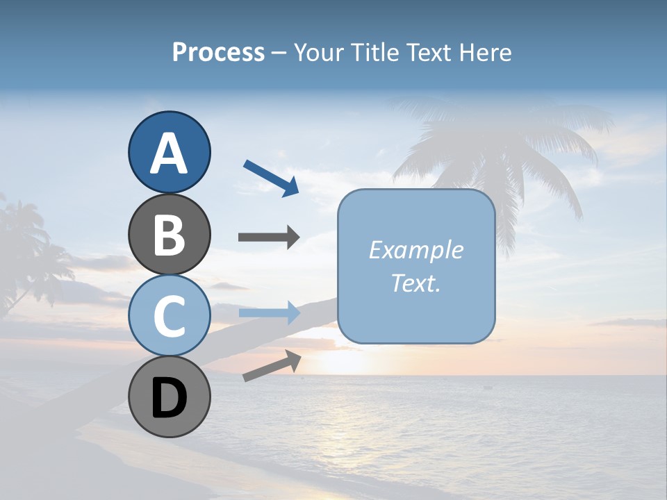 Coastline Destinations Sunrise PowerPoint Template