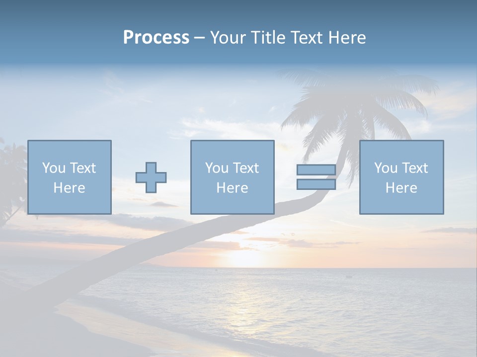 Coastline Destinations Sunrise PowerPoint Template