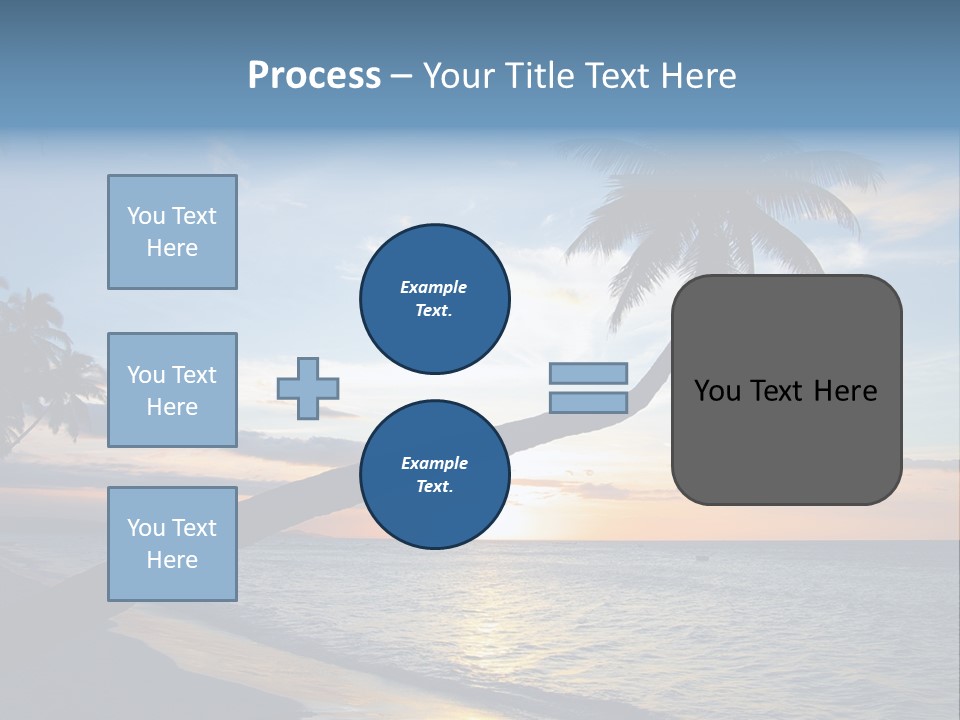 Coastline Destinations Sunrise PowerPoint Template
