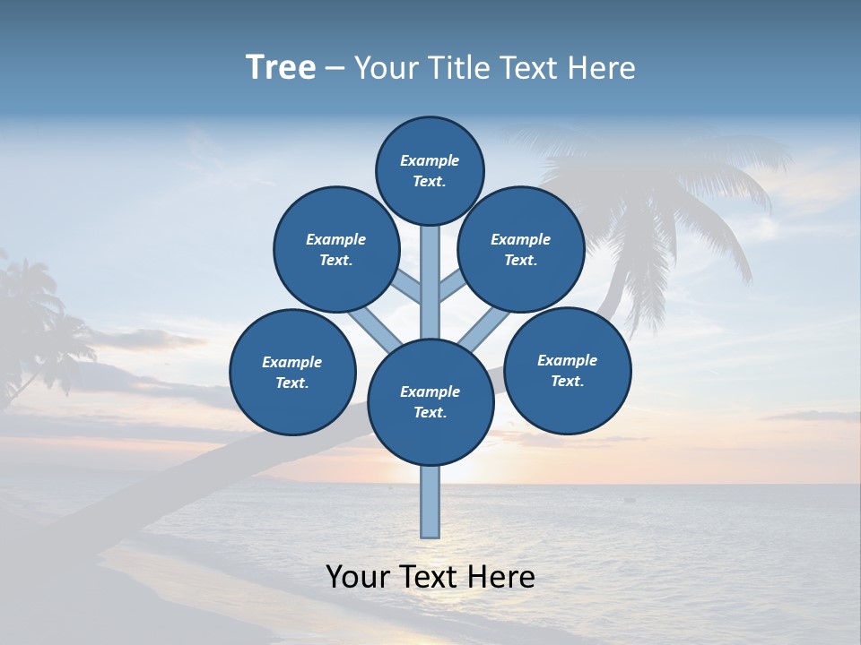 Coastline Destinations Sunrise PowerPoint Template