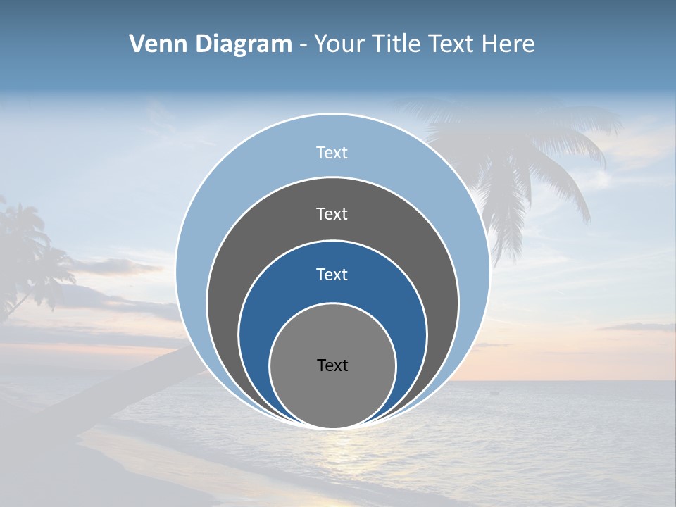 Coastline Destinations Sunrise PowerPoint Template