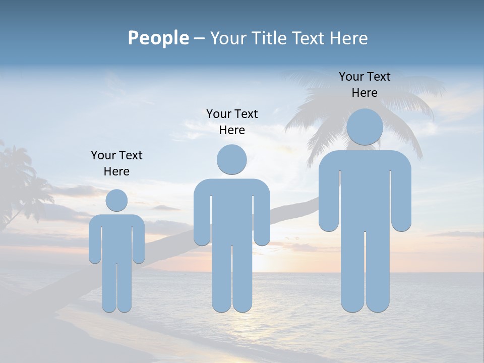 Coastline Destinations Sunrise PowerPoint Template