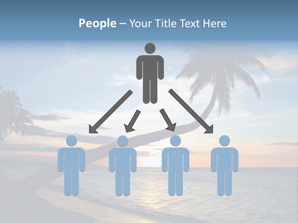 Coastline Destinations Sunrise PowerPoint Template