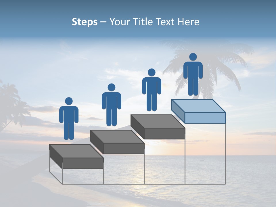 Coastline Destinations Sunrise PowerPoint Template