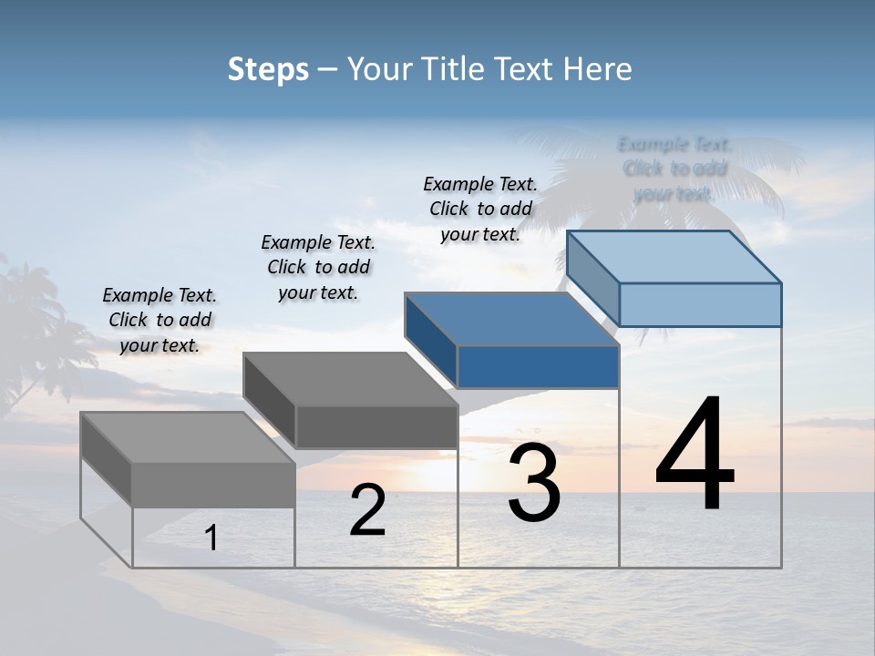 Coastline Destinations Sunrise PowerPoint Template