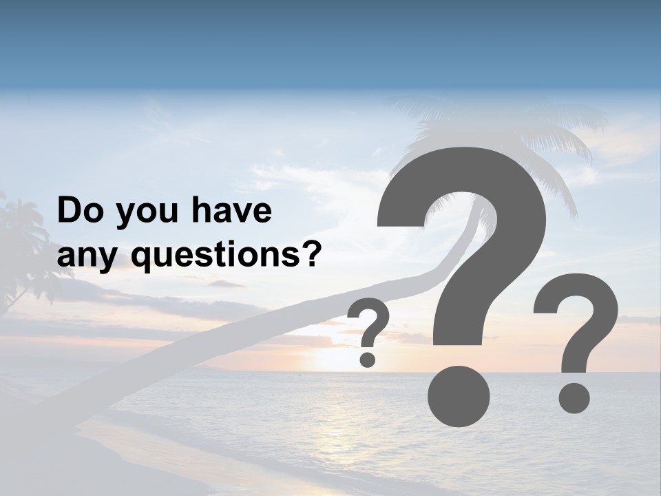 Coastline Destinations Sunrise PowerPoint Template