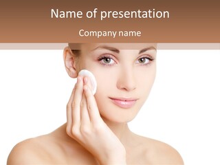 Makeup Gentle Care PowerPoint Template